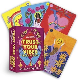 Trust Your Vibes Oracle Cards: A 50-Card Deck with Guidebook