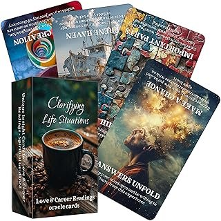 Clarifying Life Situations Oracle Cards, Love and Career Oracle Deck for Beginners, Cover All Areas in Life, Love, Spiritual Journey, and Career